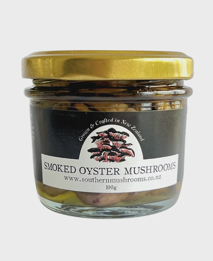 Smoked Oyster Mushrooms - 100g - condiment from Southern Mushrooms - Gets yours for $12! Shop now at The Riverside Pantry