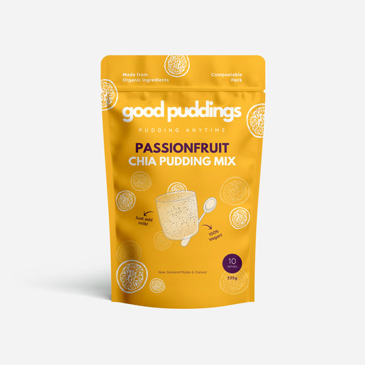 Passionfruit Chia Pudding Mix - pantry from Good Puddings - Gets yours for $24.90! Shop now at The Riverside Pantry