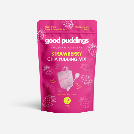 Strawberry Chia Pudding Mix - pantry from Good Puddings - Gets yours for $24.90! Shop now at The Riverside Pantry