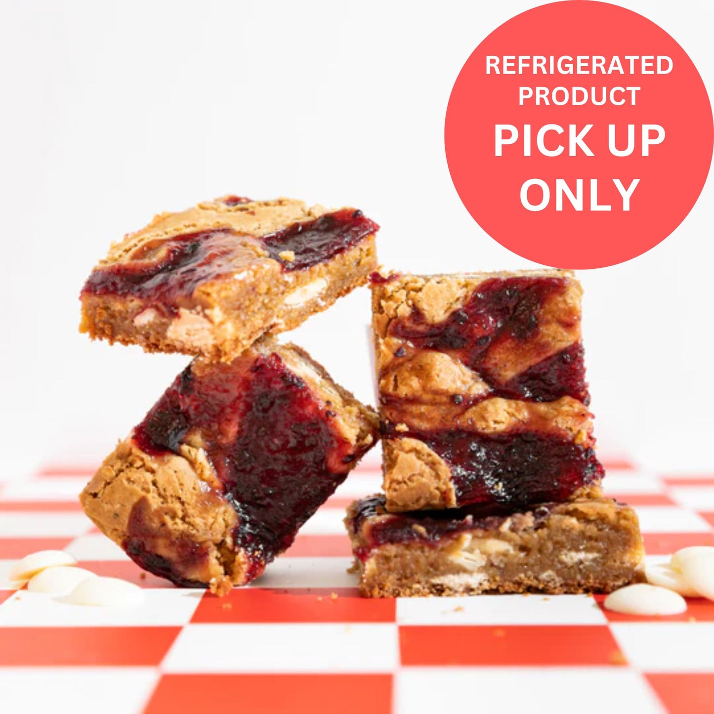 Boysenberry Ripple Blondie - snack from Badass Brownies - Gets yours for $6! Shop now at The Riverside Pantry