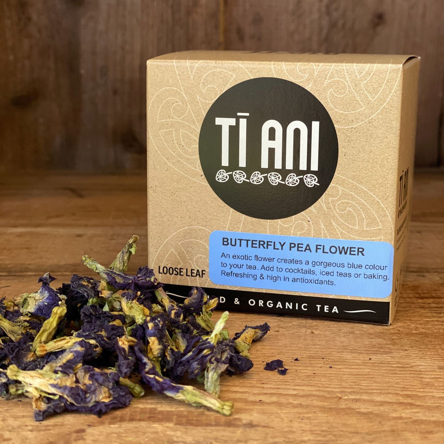 Butterfly Pea Flower Tea / 30g Cube - beverage from Ti Ani - Wild & Organic Tea - Gets yours for $24! Shop now at The Riverside Pantry