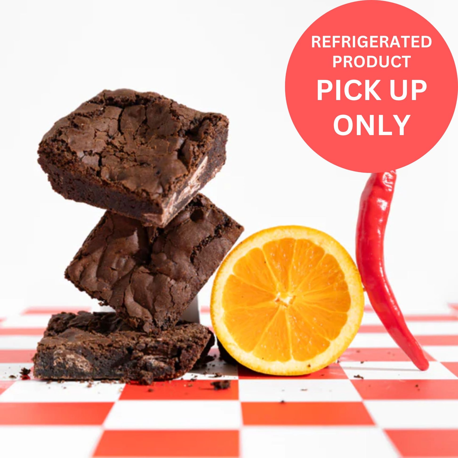 Orange & Chilli Brownie - snack from Badass Brownies - Gets yours for $6! Shop now at The Riverside Pantry