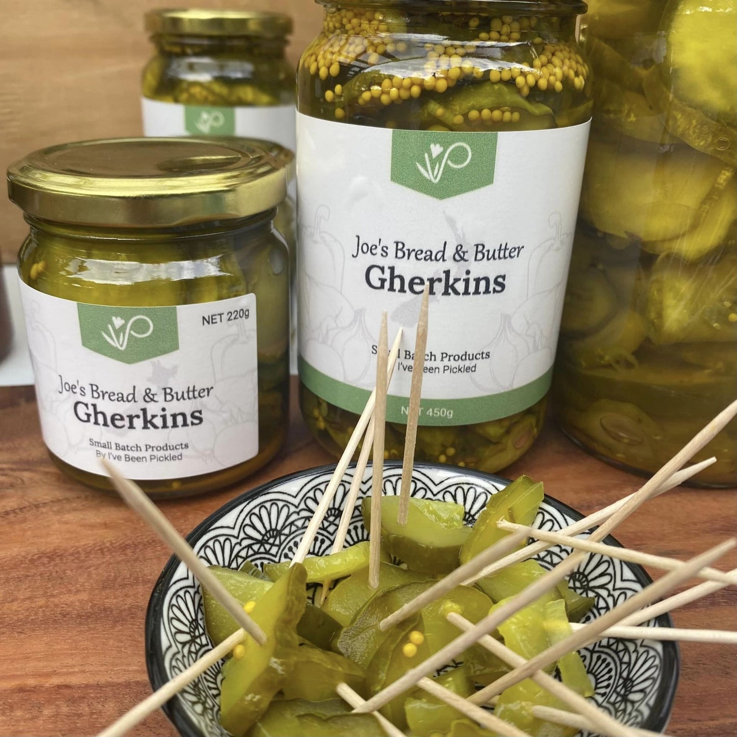 Gherkins Bread & Butter - Large - condiment from I've Been Pickled - Gets yours for $12! Shop now at The Riverside Pantry