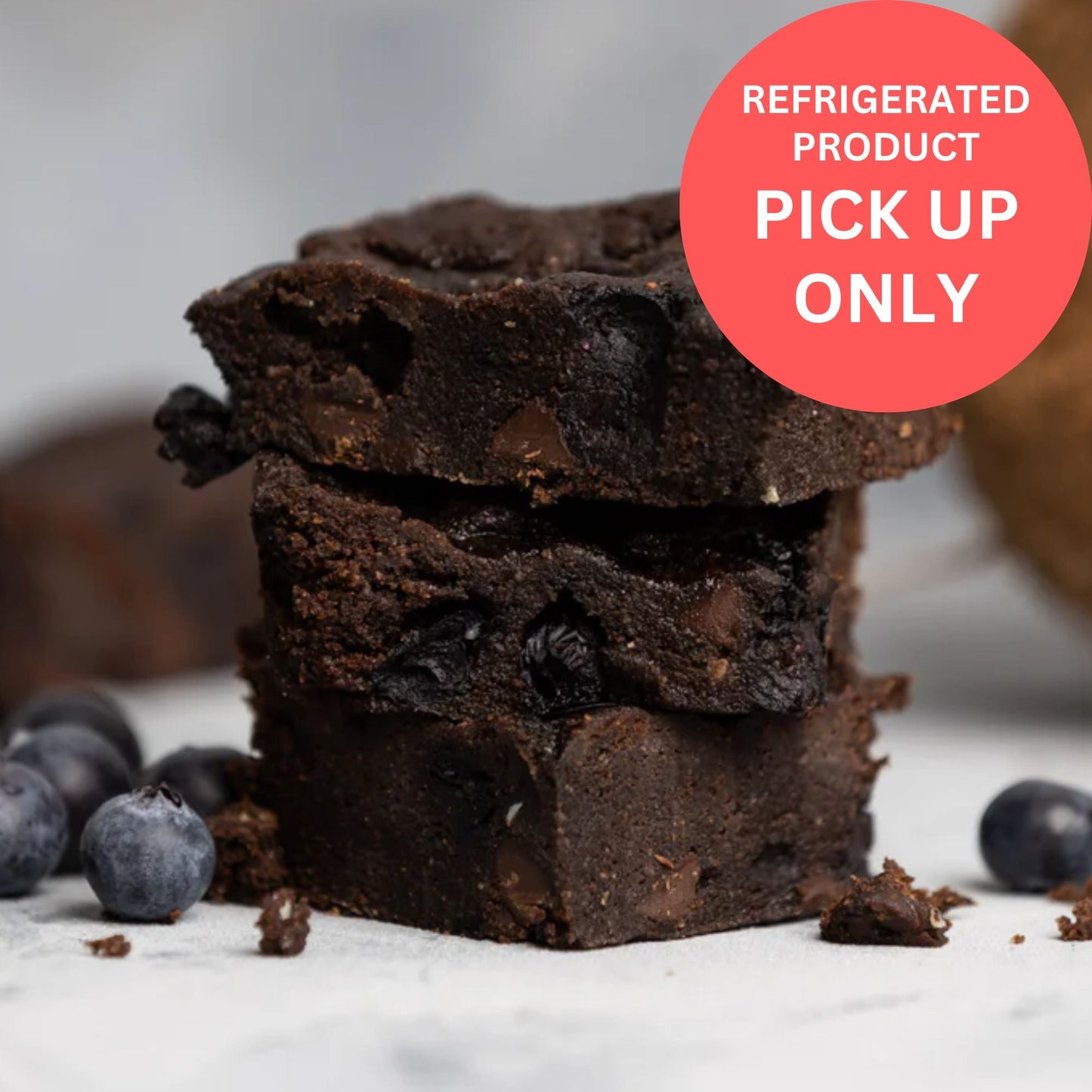 Blueberry Brownie -  KETO - snack from Badass Brownies - Gets yours for $7! Shop now at The Riverside Pantry