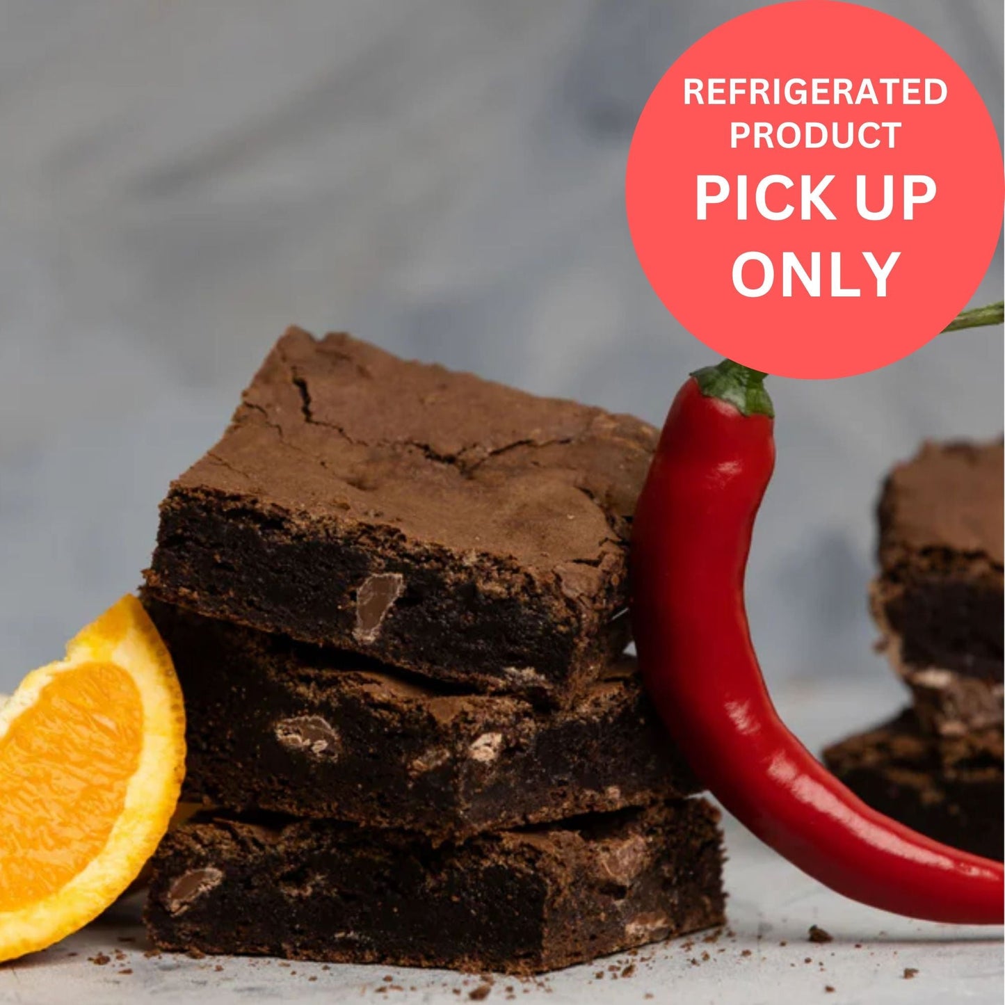 Orange & Chilli Brownie - snack from Badass Brownies - Gets yours for $6! Shop now at The Riverside Pantry