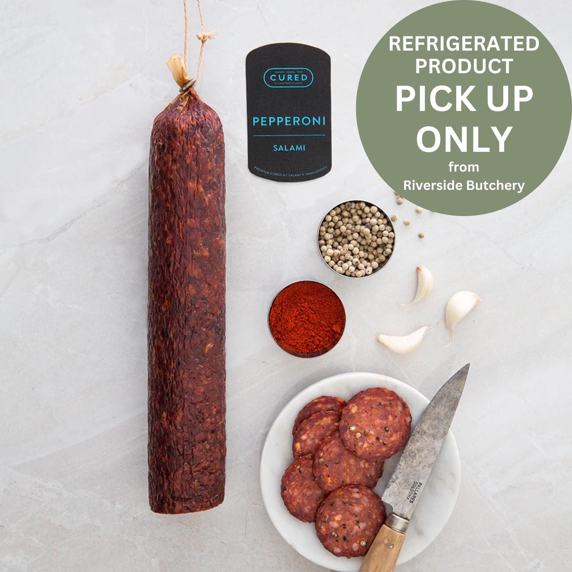 Salami (Cured) - General from Riverside Butchery - Gets yours for $22! Shop now at The Riverside Pantry