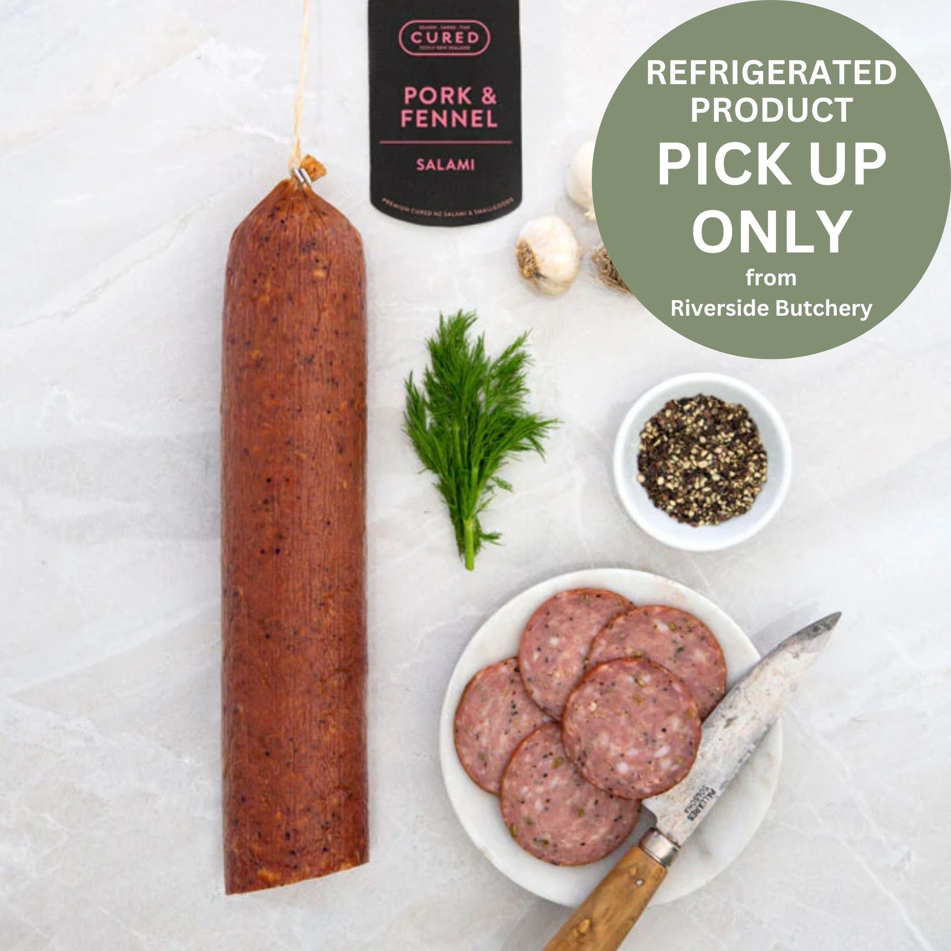 Salami (Cured) - General from Riverside Butchery - Gets yours for $22! Shop now at The Riverside Pantry