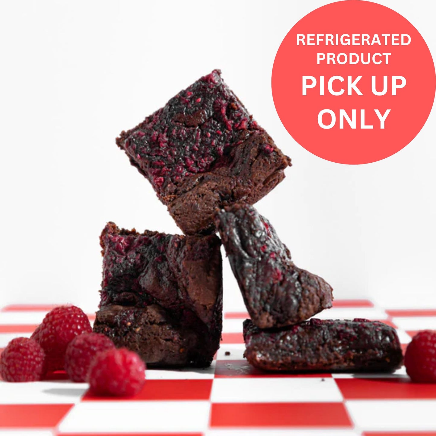 Raspberry Brownie - VEGAN - snack from Badass Brownies - Gets yours for $6! Shop now at The Riverside Pantry