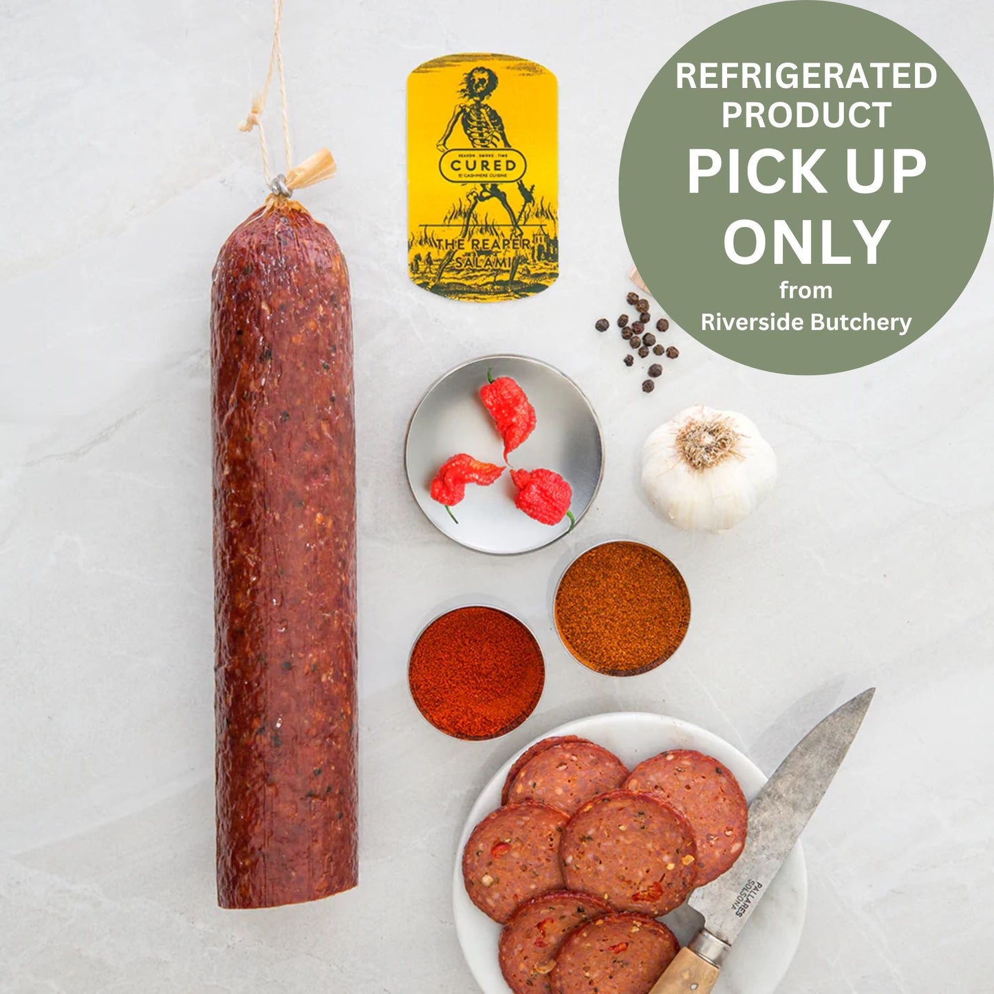 Salami (Cured) - General from Riverside Butchery - Gets yours for $22! Shop now at The Riverside Pantry