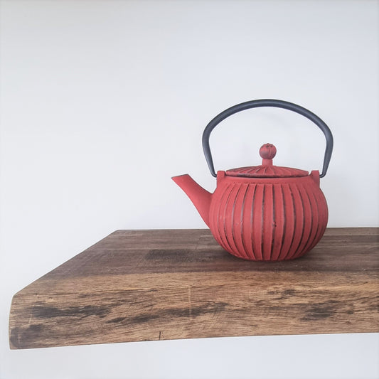 Red Cast Iron Teapot - beverage from Ti Ani - Wild & Organic Tea - Gets yours for $63! Shop now at The Riverside Pantry