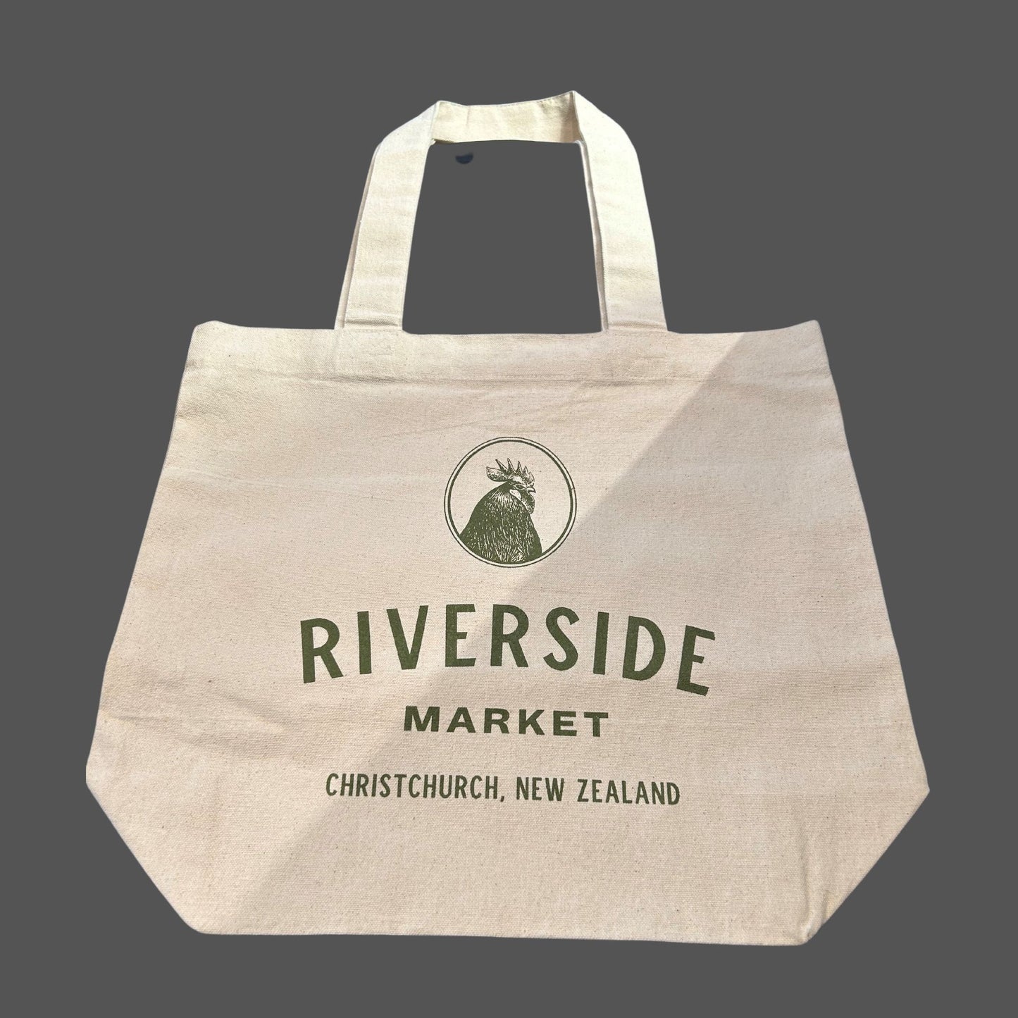 Riverside Market Canvas Shopping Bag - General from Riverside Butchery - Gets yours for $14.95! Shop now at The Riverside Pantry