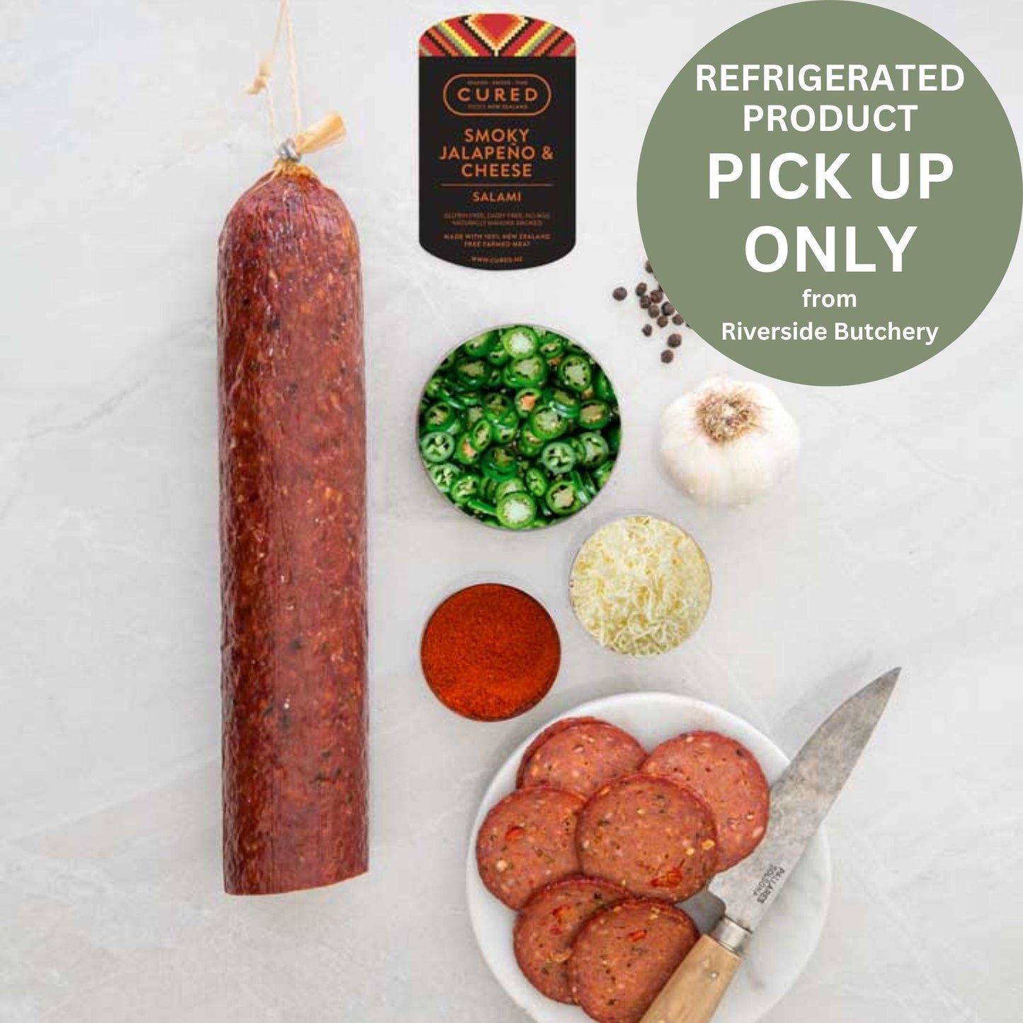 Salami (Cured) - General from Riverside Butchery - Gets yours for $22! Shop now at The Riverside Pantry