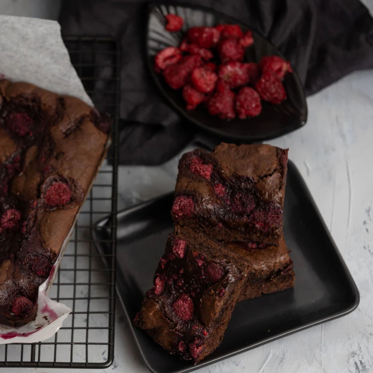 Raspberry Brownie - VEGAN - snack from Badass Brownies - Gets yours for $6! Shop now at The Riverside Pantry