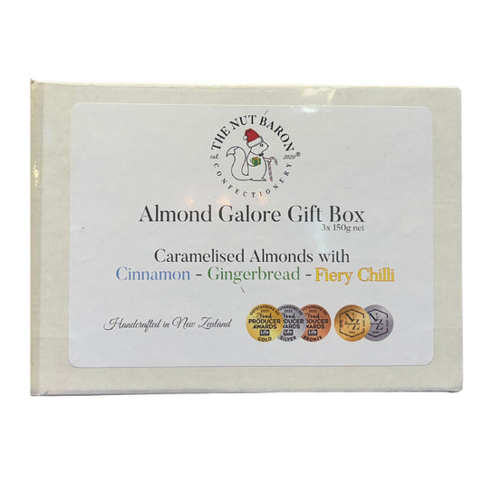 Almond Galore Gift Box (3x150g) - confectionery from Nut Baron - Gets yours for $39.90! Shop now at The Riverside Pantry