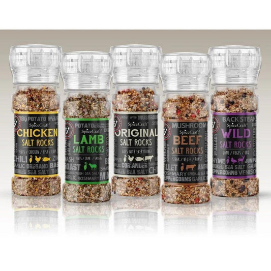 2 Piece Salt Rocks Grinder Pack - condiment from Spicecraft - Gets yours for $20! Shop now at The Riverside Pantry