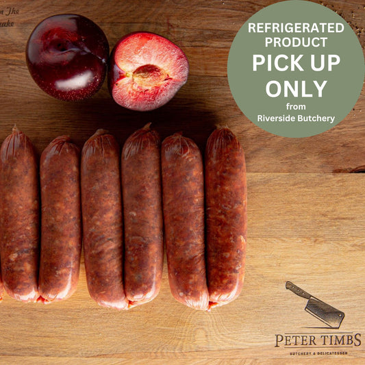 Venison & Plum Sausages - General from Riverside Butchery - Gets yours for $12! Shop now at The Riverside Pantry