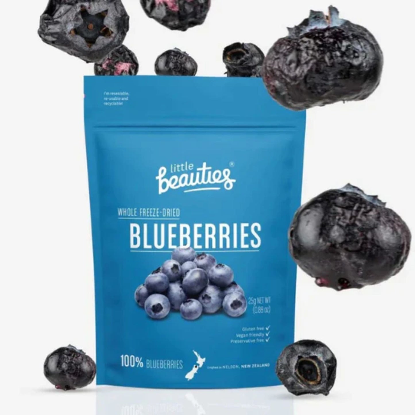 Freeze Dried Blueberries - snack from Little Beauties - Gets yours for $7.99! Shop now at The Riverside Pantry