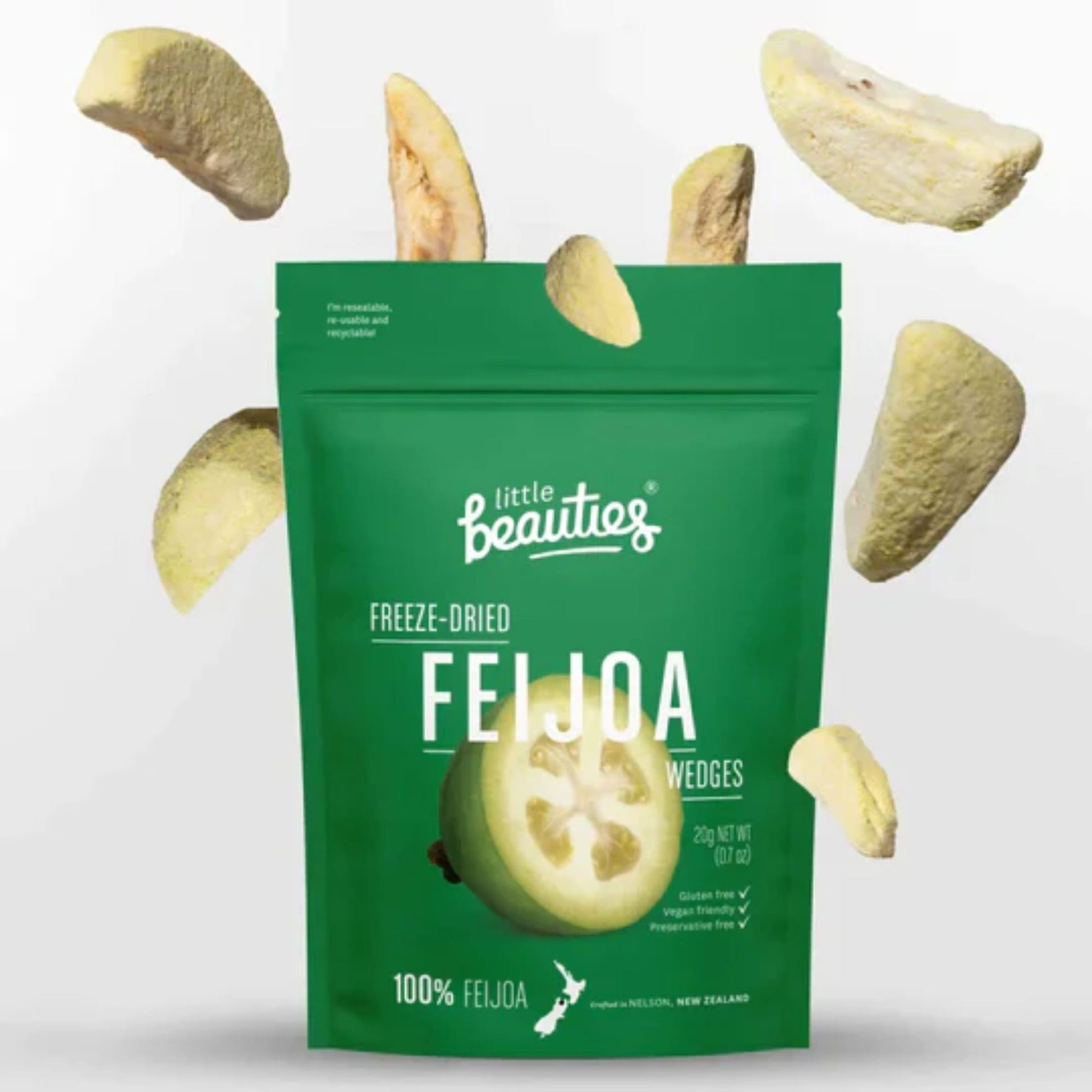 Freeze Dried Feijoa - snack from Little Beauties - Gets yours for $7.99! Shop now at The Riverside Pantry