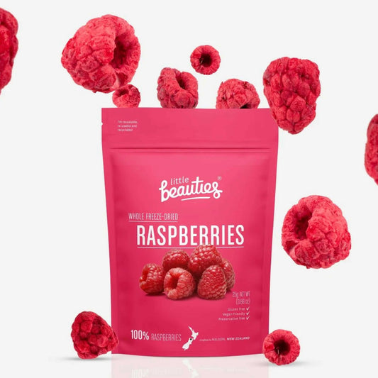 Freeze Dried Whole Raspberries - snack from Little Beauties - Gets yours for $8.99! Shop now at The Riverside Pantry