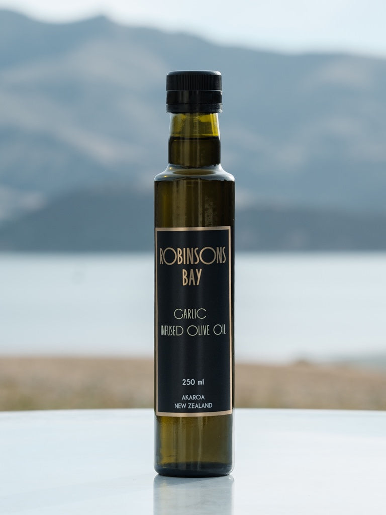 Garlic Infused Olive Oil 250ml - oil from Robinsons Bay - Gets yours for $21.00! Shop now at The Riverside Pantry