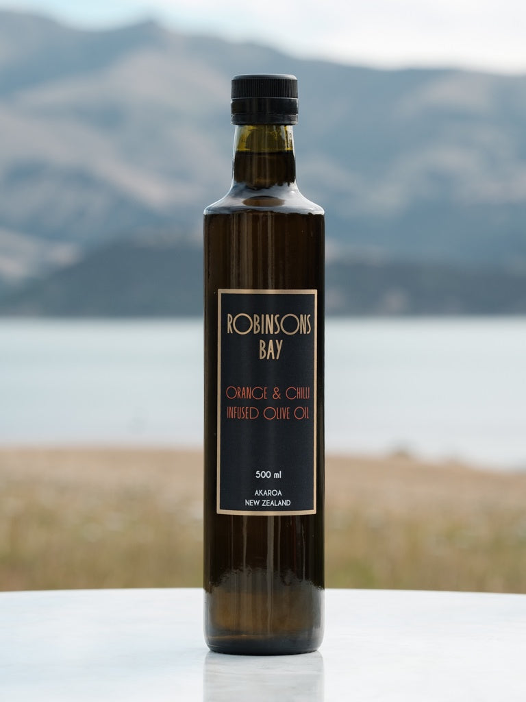 Orange & Chilli Infused Olive Oil 500ml - oil from Robinsons Bay - Gets yours for $39! Shop now at The Riverside Pantry