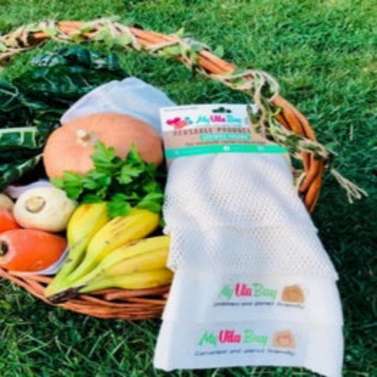 4pk Large Reusable Produce Bags - eco from My Eco Vita - Gets yours for $5! Shop now at The Riverside Pantry