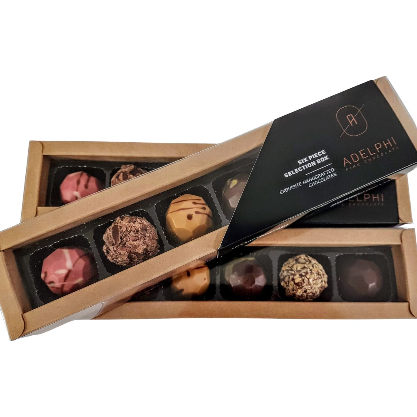 Assorted Chocolates 6-Box - confectionery from Adelphi Fine Chocolate - Gets yours for $19.90! Shop now at The Riverside Pantry