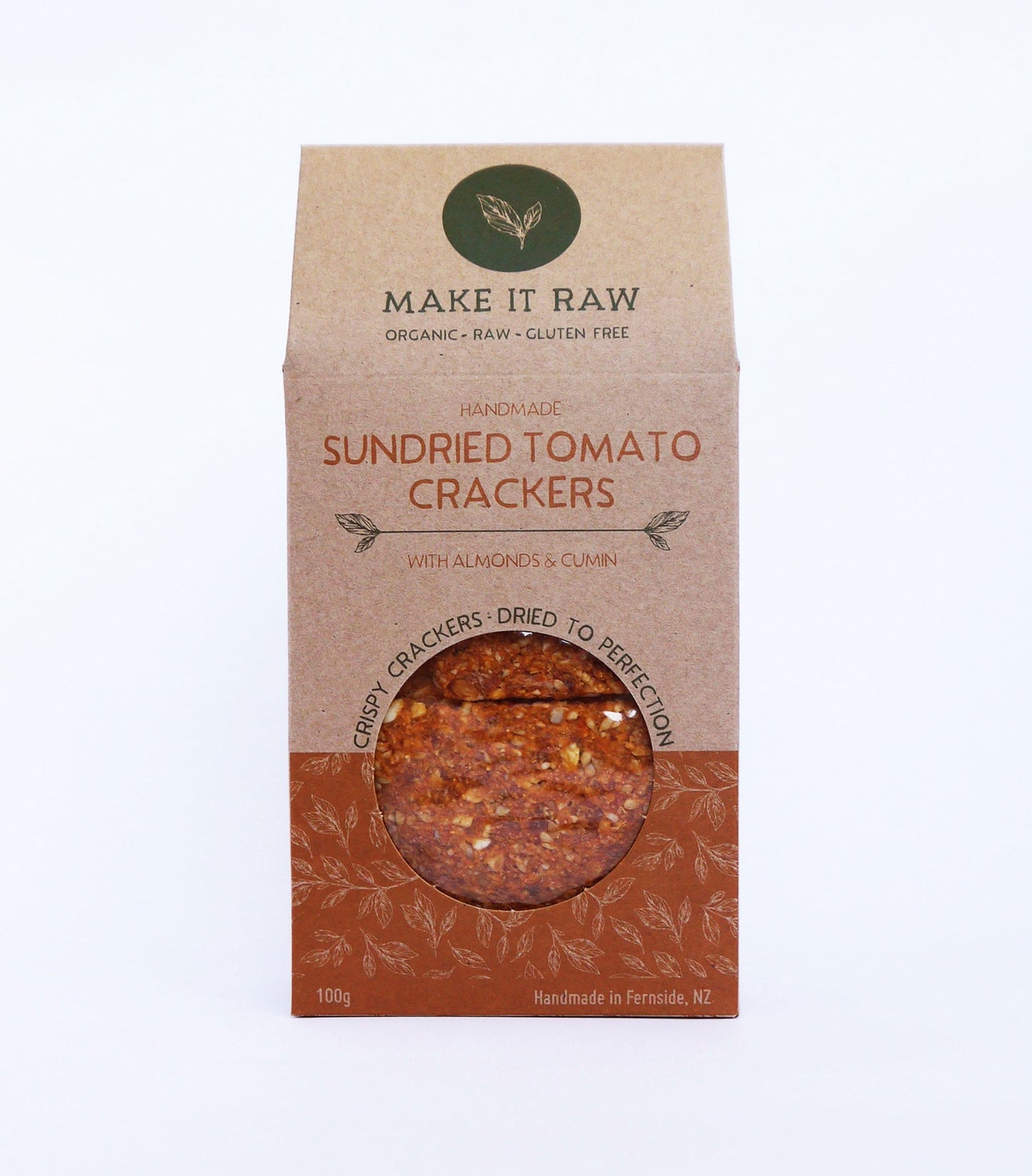 Sundried Tomato Crackers - snack from Make It Raw - Gets yours for $9.90! Shop now at The Riverside Pantry