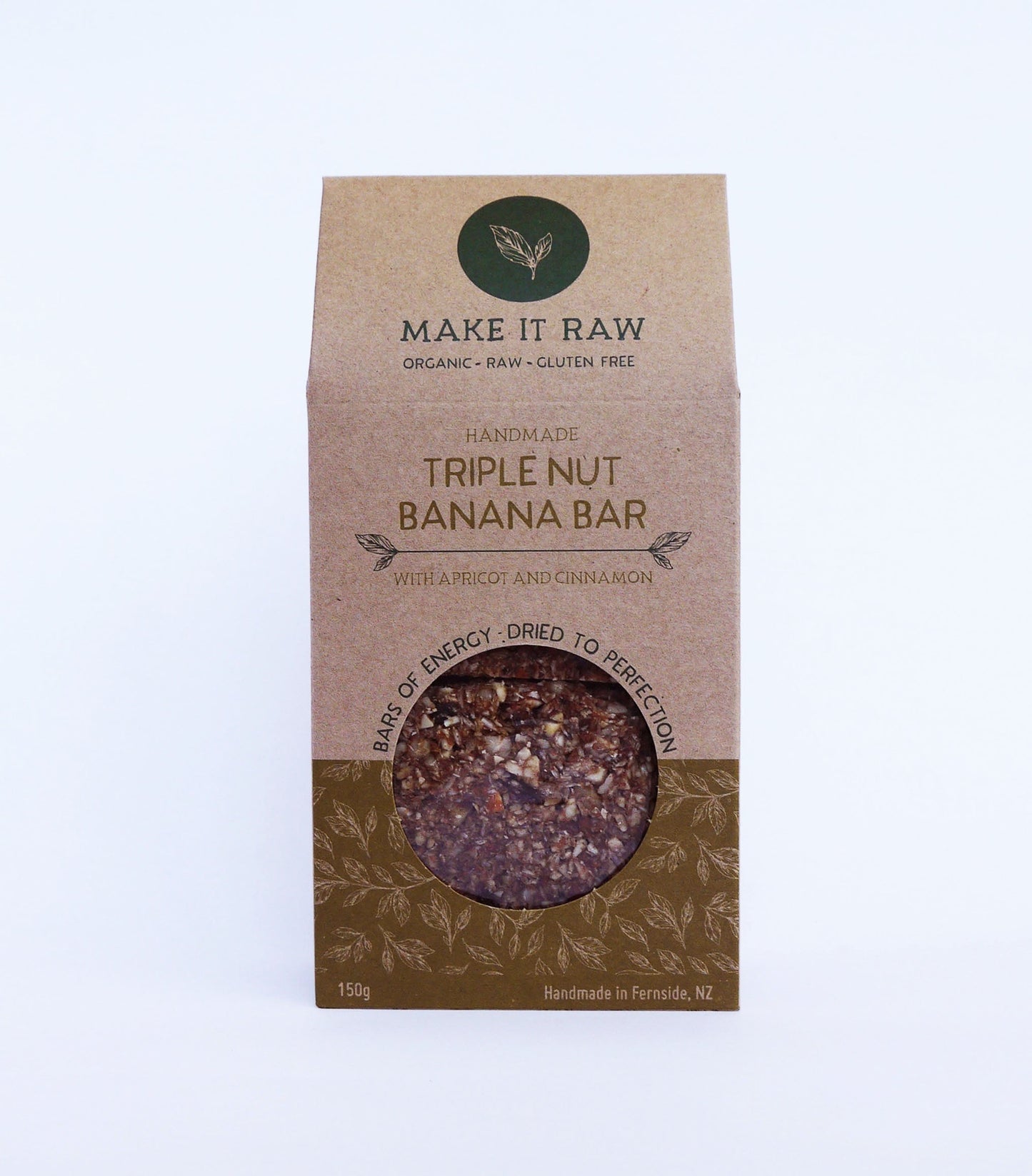 Triple Nut Banana Bar - snack from Make It Raw - Gets yours for $13.00! Shop now at The Riverside Pantry